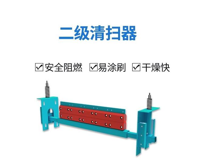 九游娱乐：彼科森二级合金清扫器输送带合金刀片刮料器介绍(图1)