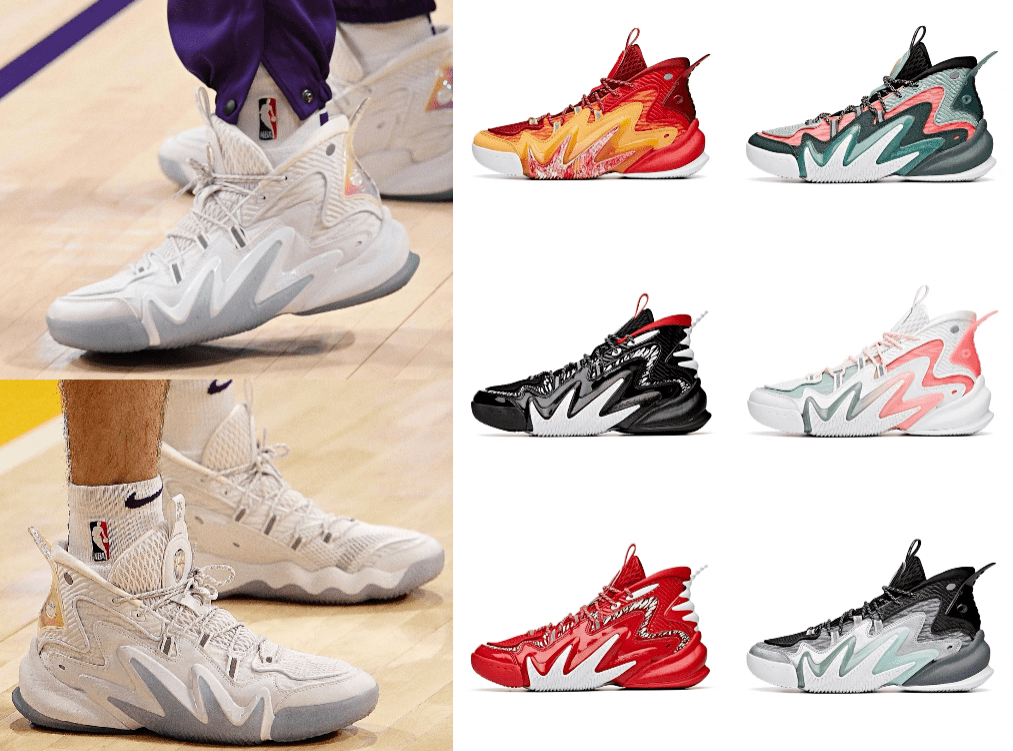 九游娱乐网站：安踏又一新款实战篮球鞋曝光！卡鲁索和鲁尼在NBA赛场上脚！(图3)