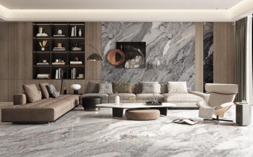 九游娱乐网站：315当天销量第一｜大角鹿大理石瓷砖放心买！(图4)