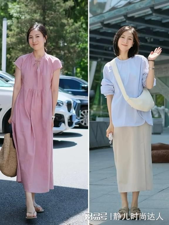 九游娱乐网站：中年女人穿衣越简单越高级！搭配掌握这3个技巧松弛还显贵(图7)