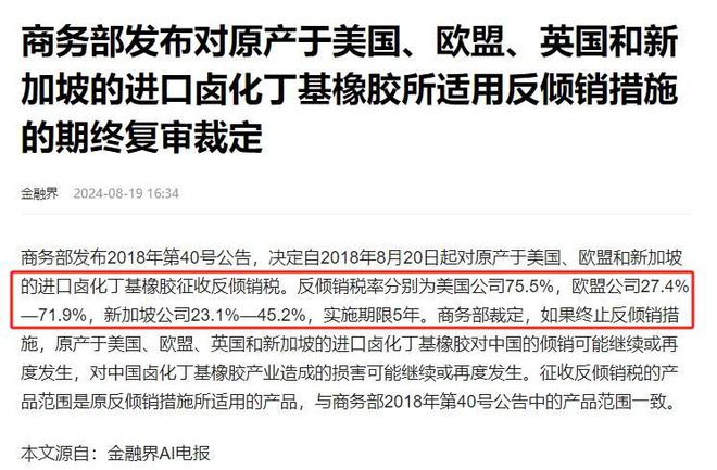 九游娱乐网站：我国一口气对加拿大、日本、印度发起卤化丁基橡胶反倾销调查(图4)
