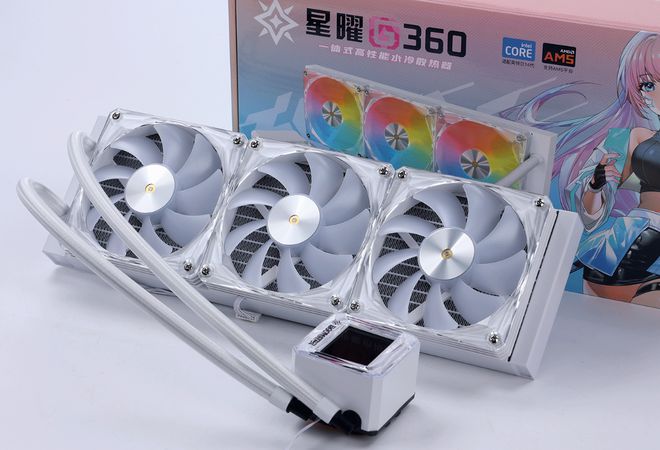 九游娱乐平台：全核58G功耗300W的14700K用啥散热？带屏影驰星曜G360水冷实测(图2)