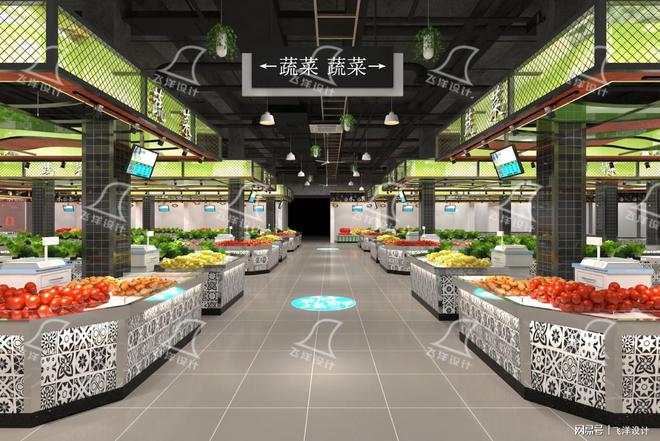 九游娱乐：农贸市场焕新：装修设计中的用料秘诀(图3)