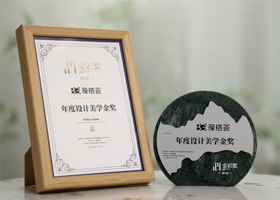 九游娱乐平台：实至名归！BG葆格荟瓷砖荣获“金岩奖·年度设计美学金奖”(图3)