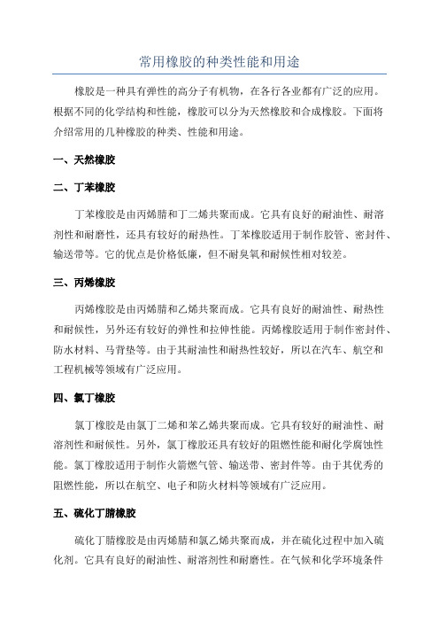 九游娱乐：天然橡胶的性能和用途(图1)