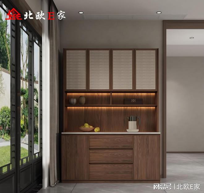 九游娱乐网站：北欧E家：新中式家装设计美得不可方物(图5)
