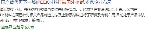 九游娱乐：5月投资新热点！PEEK材料领域的“潜力股”企业大揭秘(图2)