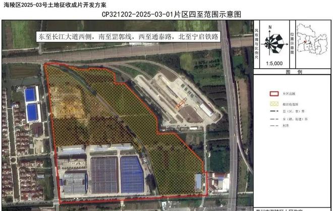 九游娱乐平台：泰州海陵区、高新区4大片区大规模征迁！(图1)