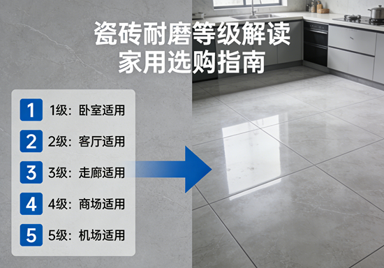 九游娱乐平台：瓷砖耐磨等级解读：家用选购指南(图1)